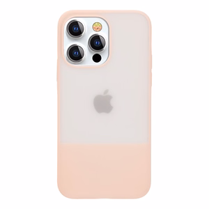 Kingxbar Plain Series viedtālruņa apvalks iPhone 13 Pro silikona apvalks rozā