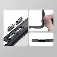 Outer Space viedtālruņa apvalks Samsung Galaxy S22 Ultra cietais vāks ar gēla rāmi sarkana