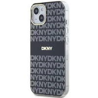DKNY IML Mono un svītras Magnētiskais viedtālruņa apvalks iPhone 15 Plus / 14 Plus - melna