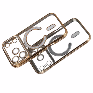 Bling Magsafe zeltains viedtālruņa apvalks iPhone 17 Pro