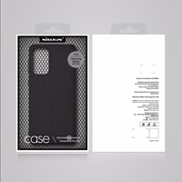 Nillkin Textured viedtālruņa apvalks izturīgs pastiprināts apvalks ar gēla rāmi un neilona aizmuguri Samsung Galaxy A73 melns
