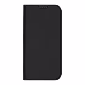 Dux Ducis Skin Pro viedtālruņa apvalks iPhone 16 Pro Max ar atveramu vāciņu un karšu nodalījumu - melns