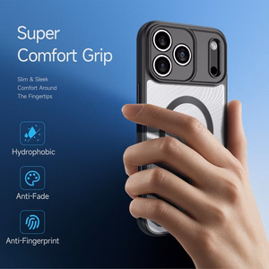 DUX DUCIS viedtālruņa apvalks AIMO MAG saderīgs ar MagSafe IPHONE 17 PRO - melns