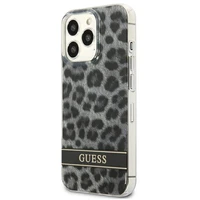 Guess GUHCP13LHSLEOK iPhone 13 Pro / 13 6.1" pelēks/pelēks cietais apvalks Leopards