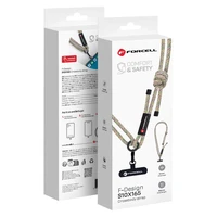 FORCELL F-DESIGN S10X165 šķērsvirziena telefona siksniņa ar regulējamu garumu (maks. 82,5cm cilpā) zaļa rozā violeta