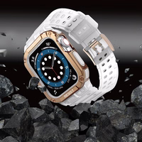 Protect siksniņa Apple Watch 38/40/41mm bruņots apvalks siksniņa - caurspīdīgs, rozā zelts