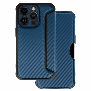 Razor Carbon Book Case for iPhone 14 Pro Max navy