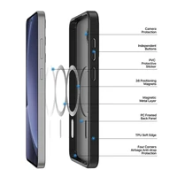 DUX DUCIS viedtālruņa apvalks YIND saderīgs ar MagSafe SAMSUNG S25 Plus melns