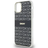 DKNY IML mono un svītras magnētiskais viedtālruņa apvalks iPhone 11 / Xr - melns