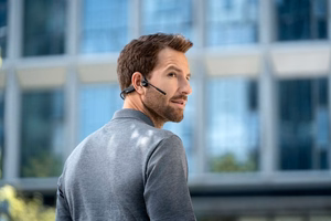 SHOKZ OpenComm2 2025 bezvadu Bluetooth kaulu vadīšanas austiņas videokonferencēm ar USB-C uzlādes portu, trokšņu slāpēšanas mikrofonu, melnas