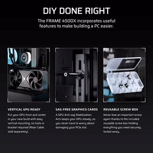 Corsair 4500X LX-R RGB rūdīts stikls vidēja torņa korpuss, melns