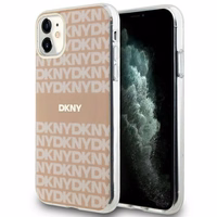 DKNY IML mono un svītras magnētiskais viedtālruņa apvalks iPhone 11 / Xr - rozā