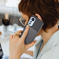 Thunder viedtālruņa apvalks Xiaomi 12 Lite silikona bruņu apvalks melns