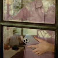 Uniq Coehl Linear viedtālruņa apvalks iPhone 14 Pro - zils un rozā