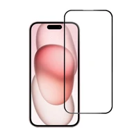 Aizsargstikls Blue Star - APP IPHONE 15/16 5D pilns pārklājums - melns