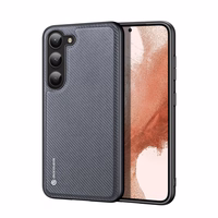 Dux Ducis Fino viedtālruņa apvalks Samsung Galaxy S23+ ar silikona rāmi pelēks