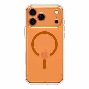 Чехол Spigen Ultra Hybrid MagSafe для iPhone 17 Pro - прозрачно-оранжевый