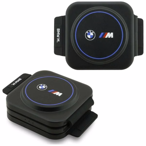 BMW M Qi2 3 vienā bezvadu lādētājs, 15 W, drukāts logotips, zils