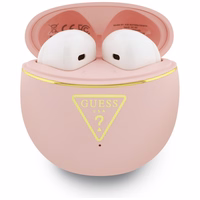 Guess Gold Line Triangle TWS austiņas rozā