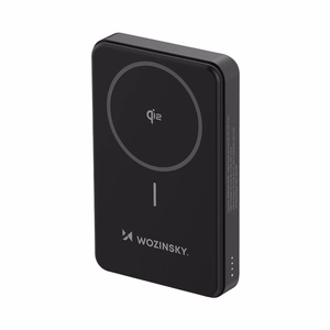 Внешний аккумулятор Wozinsky WLWP-10KA0Y3S 22.5W PD Qi2 10000 mAh, с подставкой, 1x USB-A, 1x USB-C - чёрный