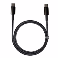 Baseus kabelis Tungsten PD USB-C - USB-C 1,0 m melns