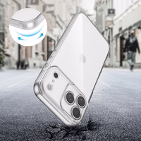 Tech-Protect FlexAir viedtālruņa apvalks iPhone 17 Pro Max - caurspīdīgs