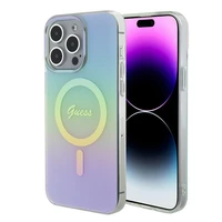 Guess GUHMP15XHITSQ iPhone 15 Pro Max - tirkīzs viedtālruņa apvalks IML Iridescent MagSafe