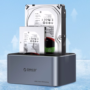 Orico 6656C3-C 5 ligzdu dokstacija ar bezsaistes klonēšanas funkciju 2,5"/3,5" SATA HDD/SSD - pelēks