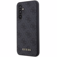 Guess GUHCS23FEG4GFGR S23 FE S711 pelēks/pelēks cietais apvalks 4G metāla zelta logotips