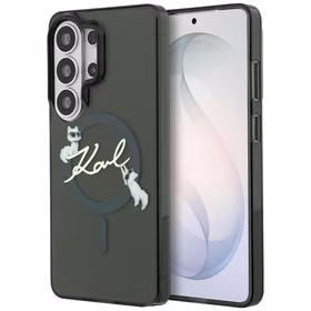 Karl Lagerfeld IML KC Script MagSafe Maciņš for Samsung Galaxy S26 Ultra - melns