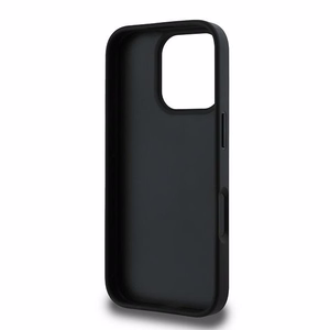 Guess 4G Liels logotipa apvalks viedtālrunim iPhone 16 Pro - melns