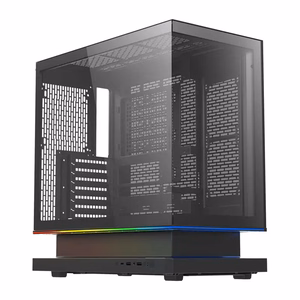 DarkFlash F1 ATX datora korpuss ar 6 ventilatoriem, melns