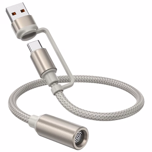 Cable USB A / USB C to Cigarete lighter Hoco 0,3 m UA38B gold
