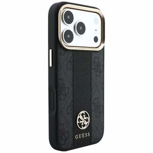 Maciņš IPHONE 18 Pro Max/17 Pro max saderīgs ar MagSafe (Stripe Round and Classic Logos 4G) (krāsa: melna)
