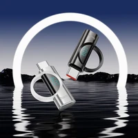 Adapteris USB-C uz Lightning Hoco 3A 60W ar digitālo indikatoru UA32A melns