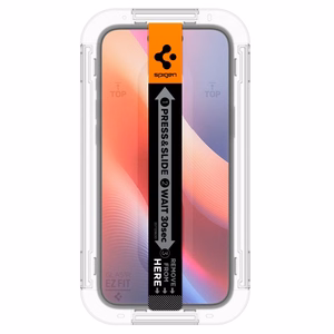 Spigen Glas.tR EZ Fit rūdītais aizsargstikls iPhone 15 / 16 – 2 gab.