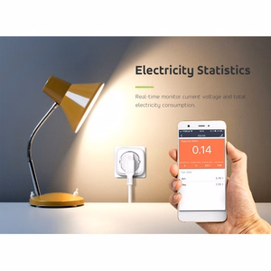 GreenBlue WiFi attālināti vadāma rozete Android/iOS/Alexa/Google Home enerģijas patēriņš taimeris maks. 3680W tips F GB720 F