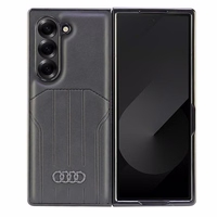 Audi sintētiskās ādas magnētiskais vāciņš Samsung Galaxy Z Fold 6 - melns