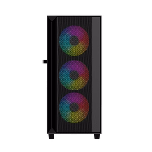 Gembird Fornax 4000 ARGB spēļu ATX datora korpuss Midi Tower melns