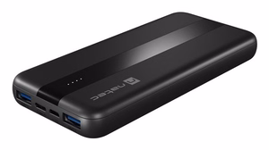 NATEC Trevi Slim Q V2 portatīvais lādētājs 10000 mAh melns