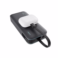 Cuktech LPB200N 40W 20000mAh Powerbank ar integrētu kabeli - pelēks