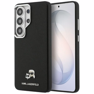 Karl Lagerfeld maciņš Saffiano KC Metal Logo MagSafe Samsung Galaxy S26 Ultra melns