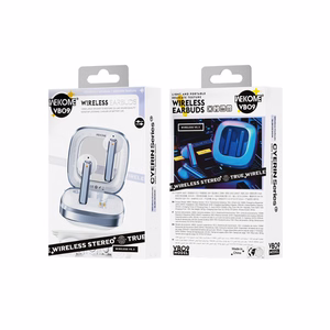 WEKOME VB09 Cyerin Series Bluetooth 5.3 TWS bezvadu austiņas ar uzlādes futrāli, baltas