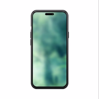 XQISIT NP SILIKONA MACIŅŠ ANTI BAC, RECYCLED PRIEKŠ IPHONE 15 PRO MAX MELNS