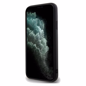 Guess Disco Metāla uzraksts viedtālruņa apvalks iPhone 11 / Xr - melns