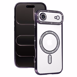 Viedtālruņa apvalks Bling Magsafe Case for Iphone 17 Air - violets