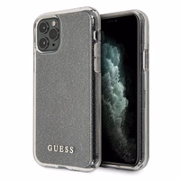 Guess GUHCN58PCGLSI iPhone 11 Pro sudrabains kietais apvalks Glitter