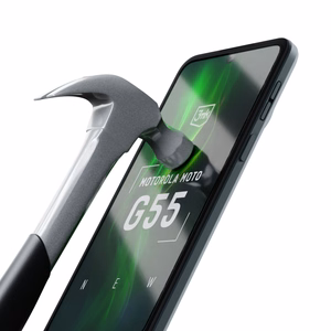 Rūdītais stikls 3mk HardGlass Max Lite Black priekš Motorola Moto G55 5G
