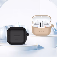 Tech-Protect silikona apvalks ar āķi Samsung Galaxy Buds 3 / 3 Pro - brūna