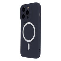 Silikona mīkstais magnētiskais apvalks iPhone 13 6,1" tumši zils